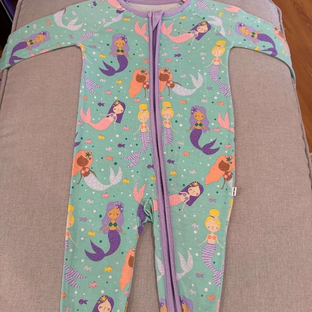 Mermaids Little Sleepies Zippy 3-6mo